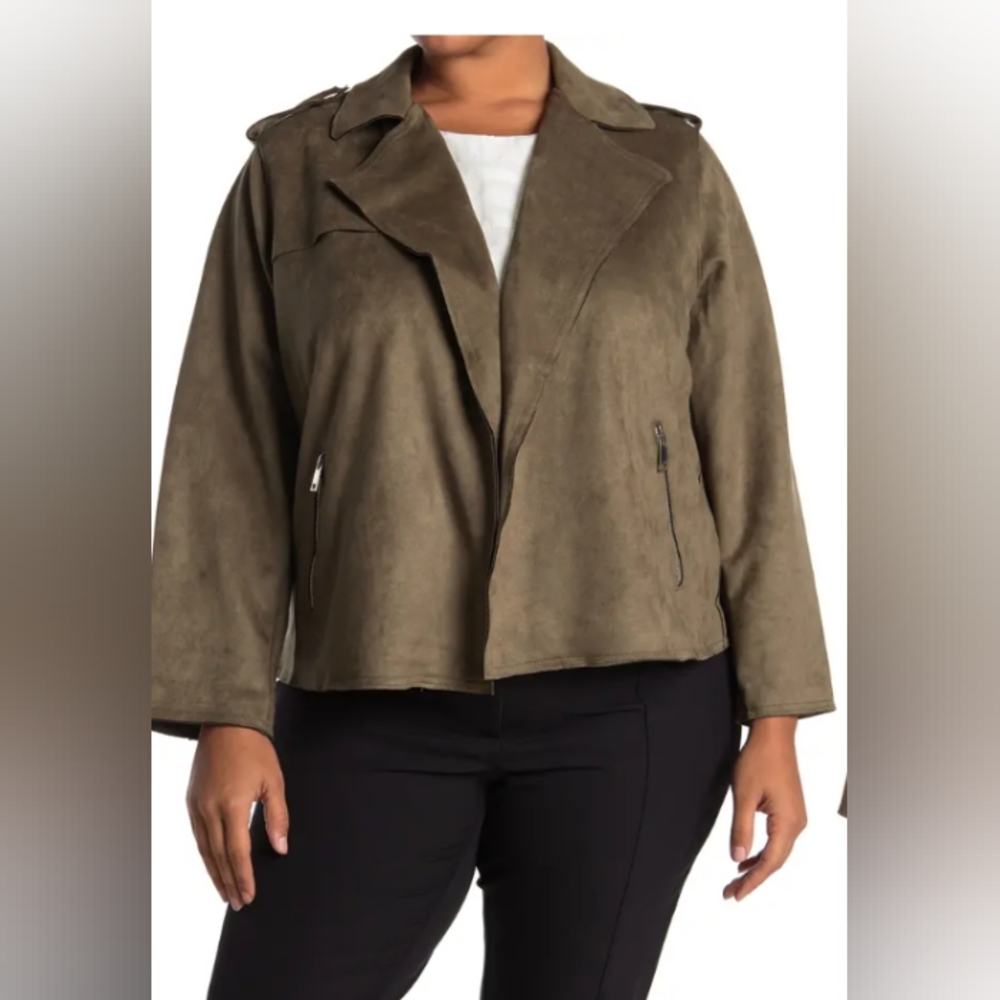 Faux Suede (Leather) Moto Jacket